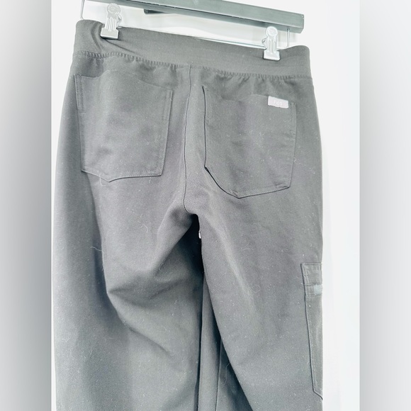 Figs Zamora Jogger Scrub Pants Black Pull On Drawstring  XXS - Picture 8 of 12